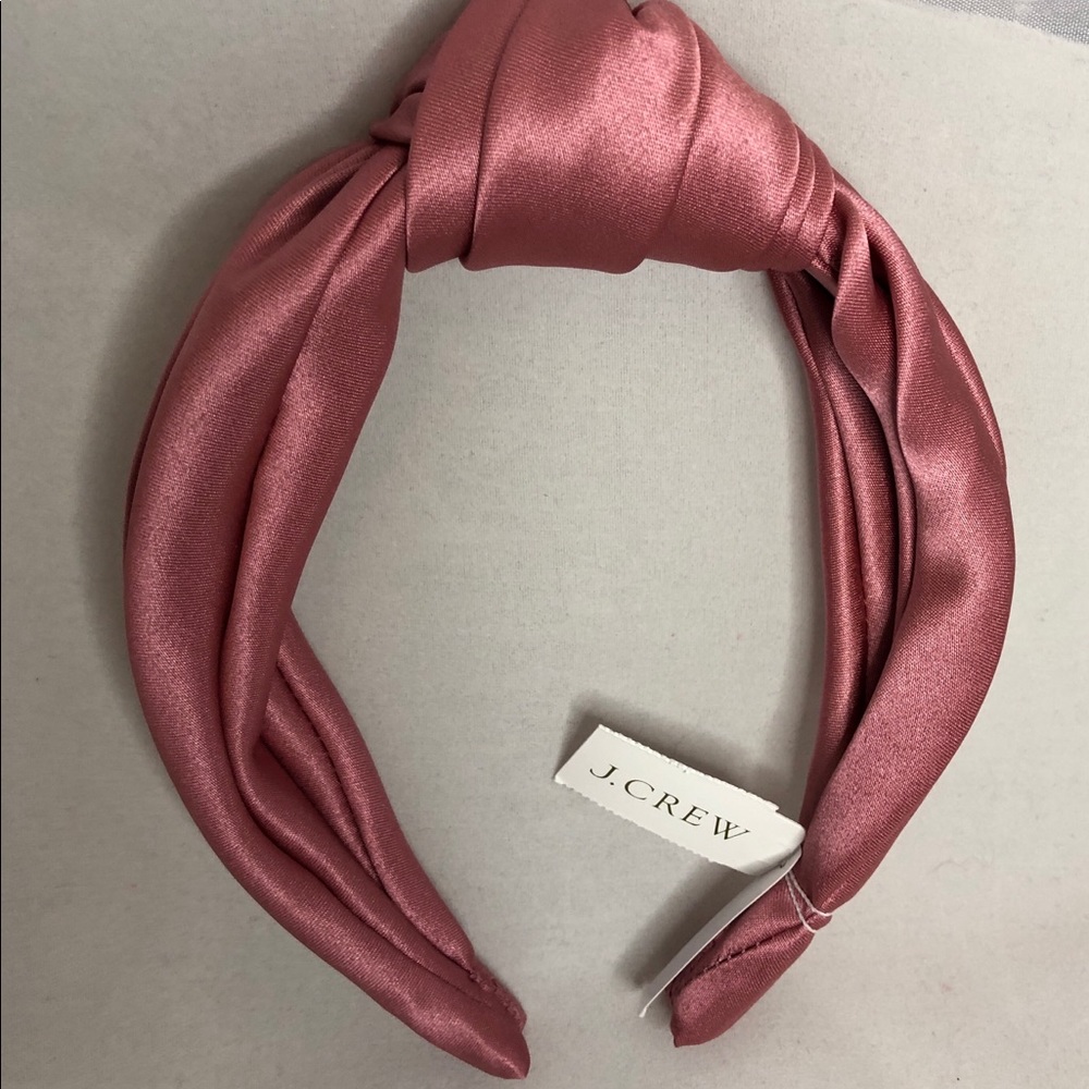 NWT Jcrew Satun Turban Headband (ash rose color)